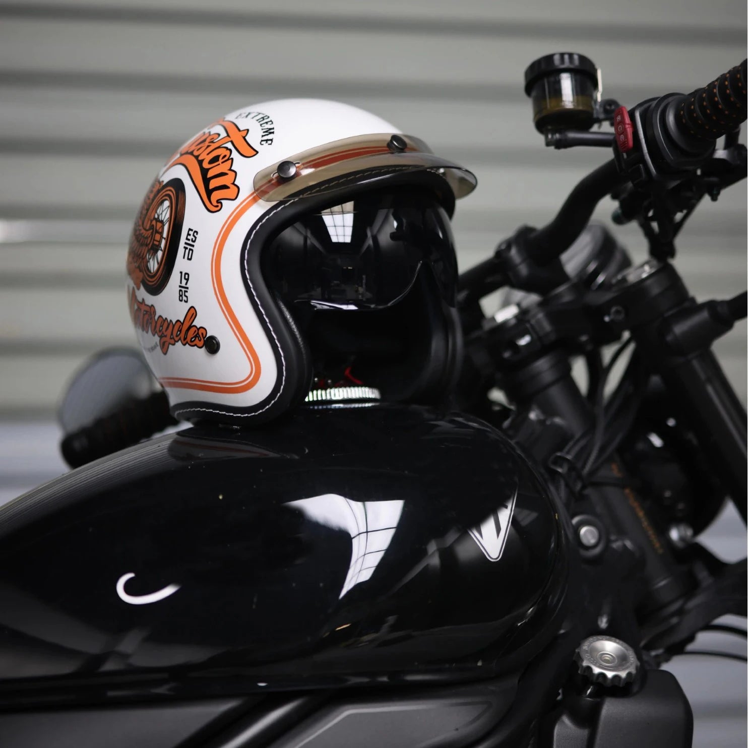 Open Face Helmets – 3/4 Retro Motorcycle Helmet, Dual Visor, Lightweight All-Season Unisex Design