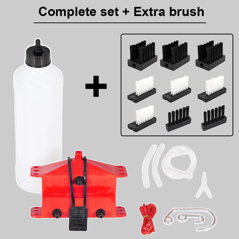 Motorcycle Chain Cleaning & Lube Device Kit – Motorbike Chain Cleaner for Yamaha Ducati Honda Suzuki Kawasaki KTM Aprilia – $22