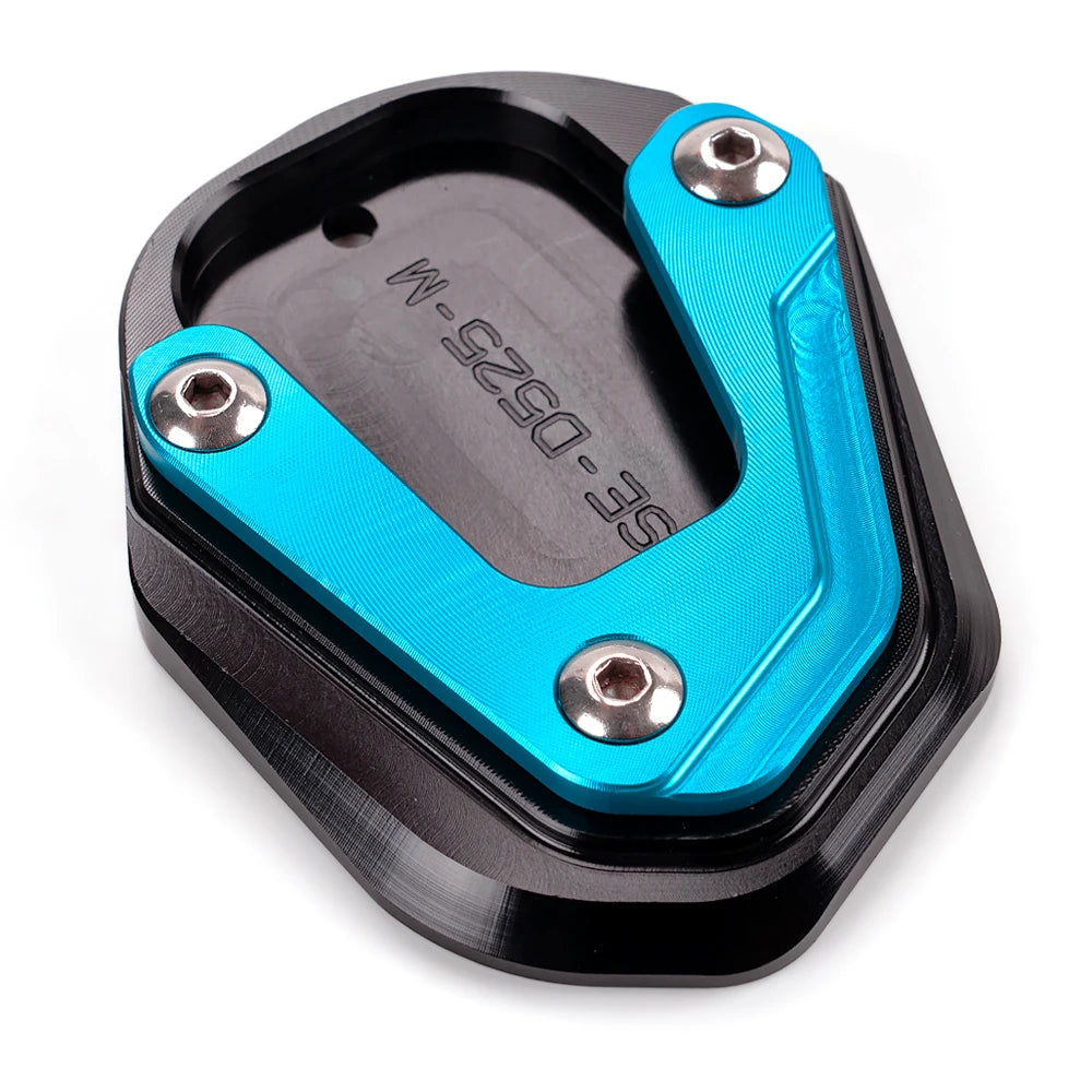 For Loncin Voge DS525X DS900X DS625X Accessories Motorcycle Stand Extension Kickstand Pad DS 525X 900X 625X DSX 525 900 525DSX – MOWOK CNC Aluminum Gold Sky Blue Grey Red Blue Black