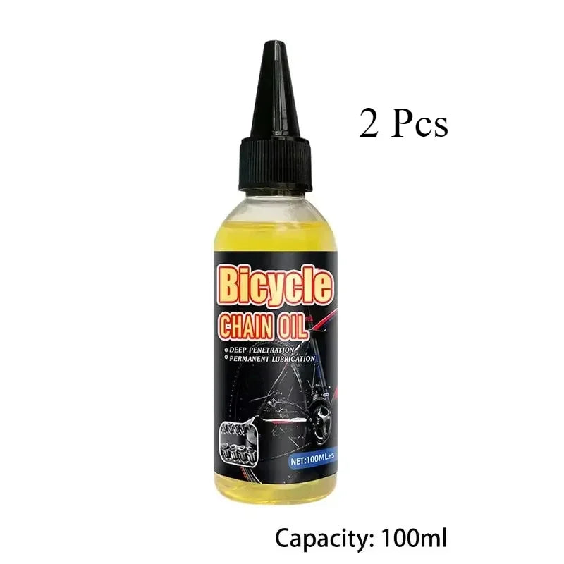 Bicycle & Motorcycle Chain Lube Dry Lube Oil – MTB Road Bike Mountain Bike Fork Flywheel Chain Cycling – 100ml / 200ml / 300ml – $12–20
