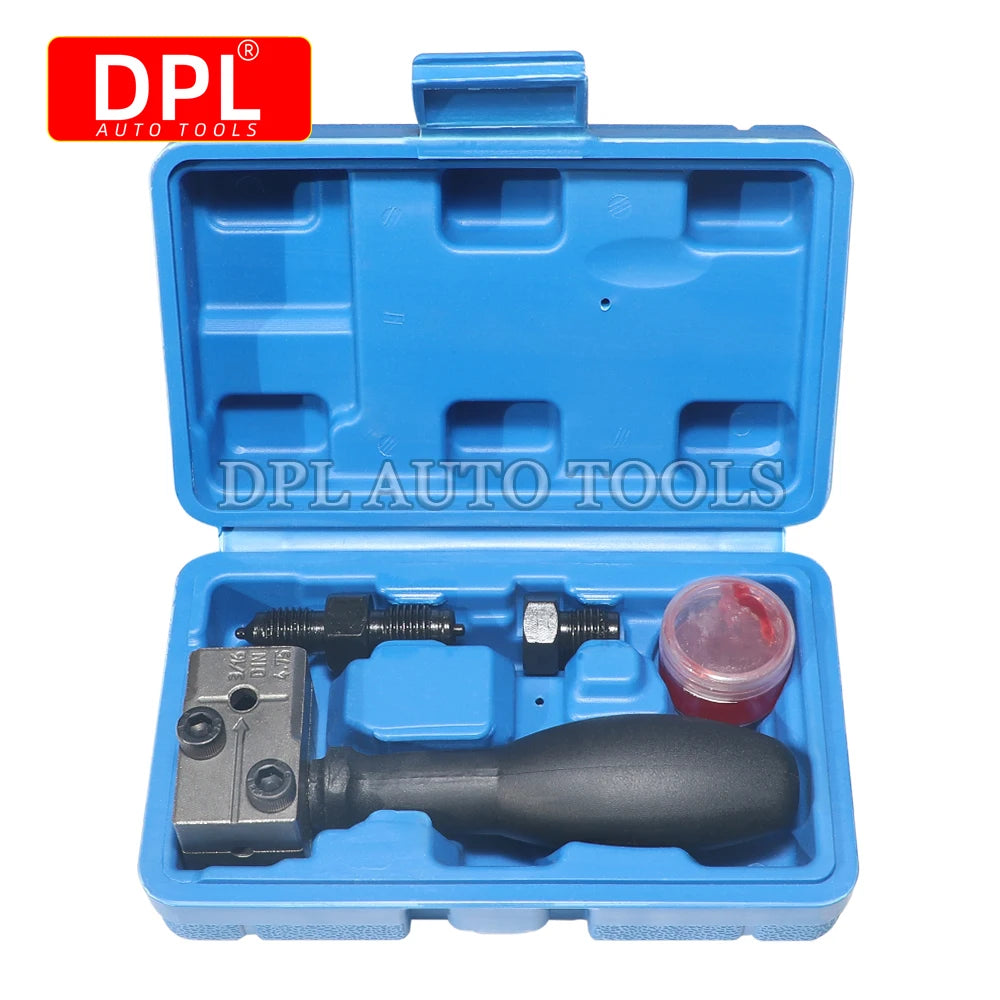 3/16" Double Flaring Tool – Brake Line Tools – Handheld 45° SAE DIN Double Flare Tool with Detachable Die for Motorcycle Automotive and Truck Brake Line – 442g – $30