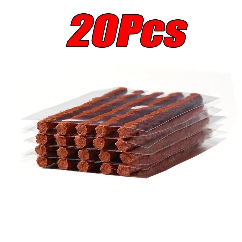 5–50Pcs Tubeless Tyre Puncture Repair Rubber Strips – Car Motorcycle Truck Vacuum Tire Repair – 100×6mm Butyl Rubber – $14