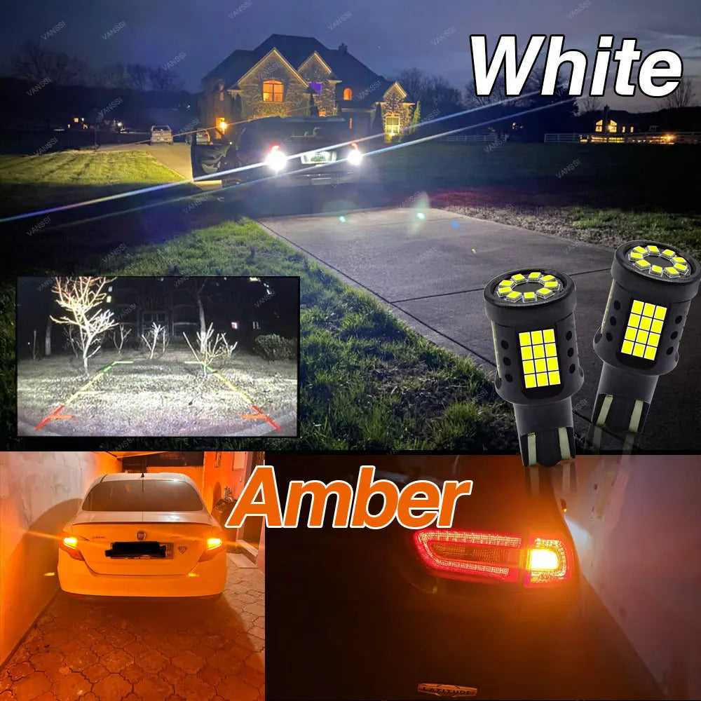 LED Turn Signal Bulbs – 2500LM W16W WY16W 921 T15 CANBUS LED Bulbs