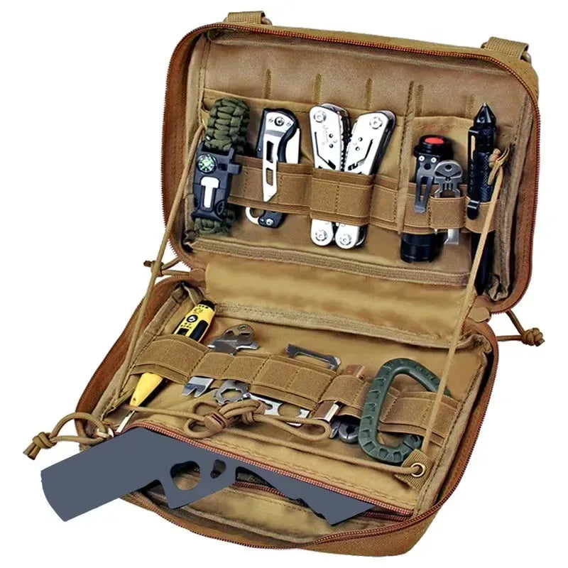Military Tactical EDC First Aid Bag Outdoor Emergency Kit Bag for Camping Hunting Multi-Purpose Small Shoulder Bag