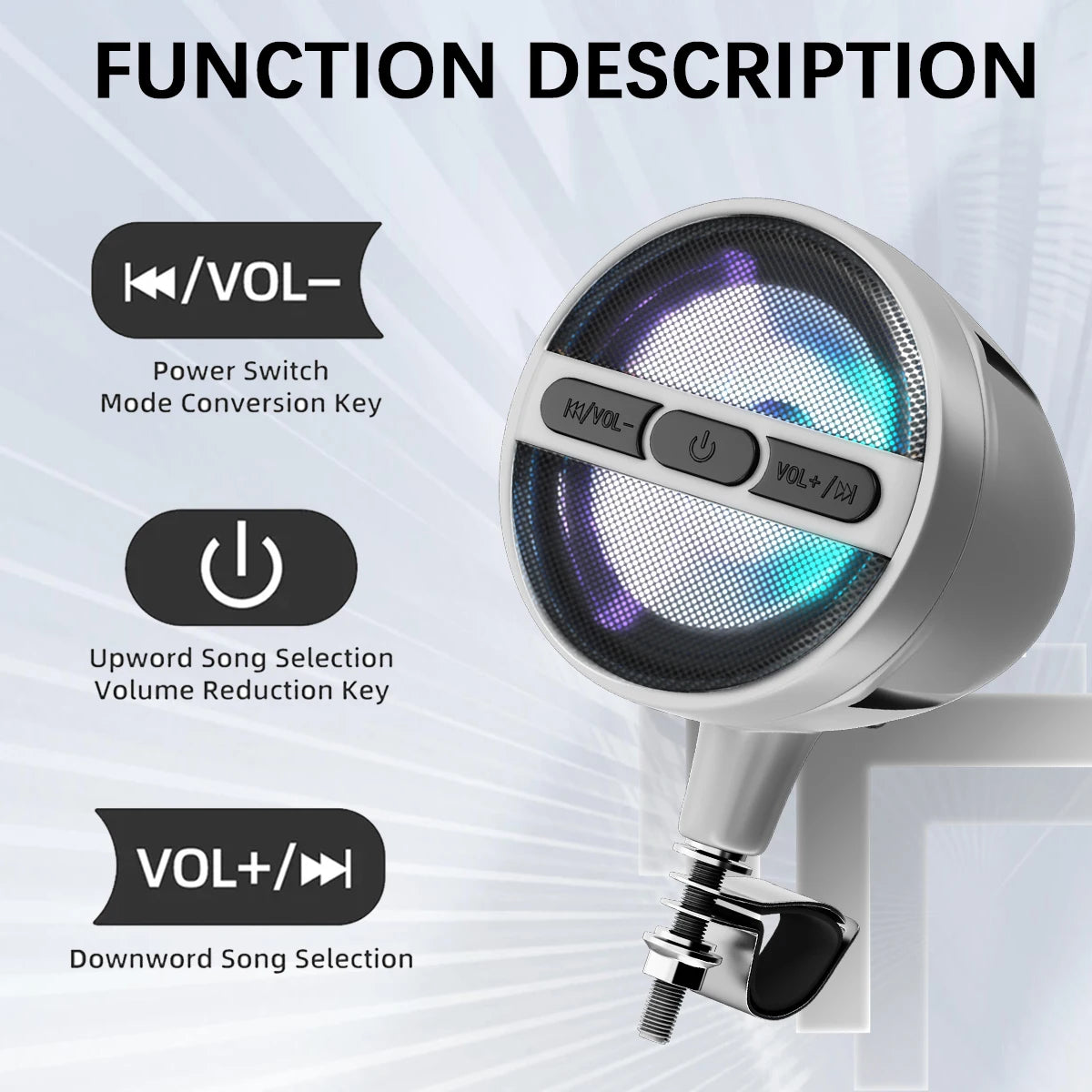 Motorcycle Speakers – Waterproof Bluetooth 12V Sound System
