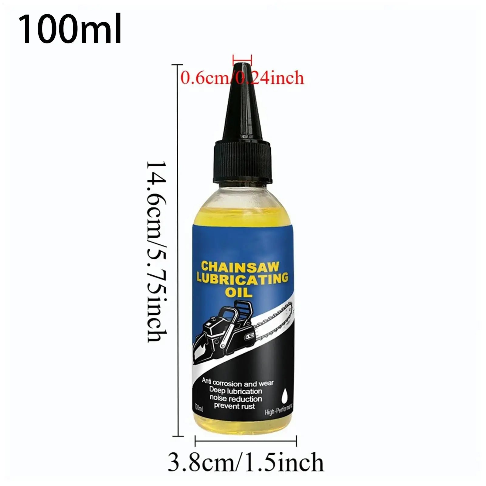 Chainsaw Lubricating Oil 100ml – Anti-Rust Deep Penetrating Chain Lube for Motorcycle Bicycle Chainsaw Hedge Trimmer – $12
