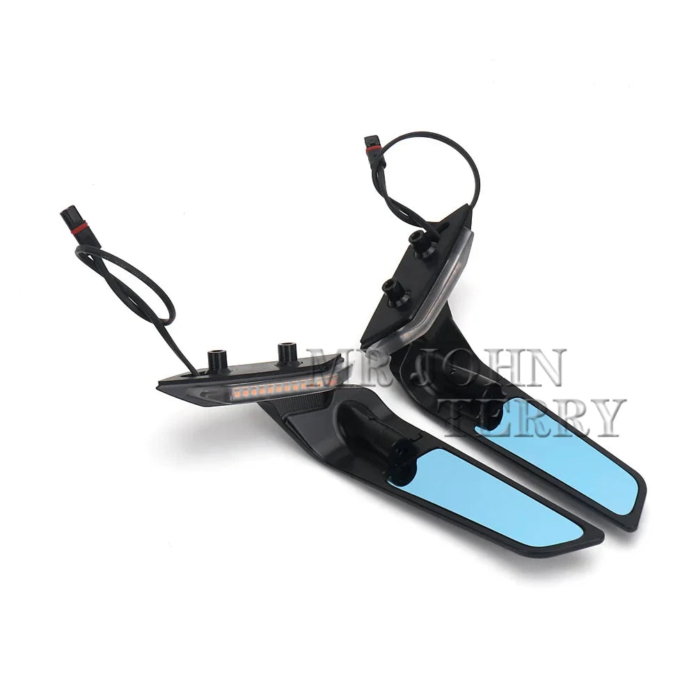 Motorcycle Rearview Rear View Side Mirrors With LED Turn Signal Light For BMW S1000RR S1000 RR S 1000 RR s1000rr 2019-2026