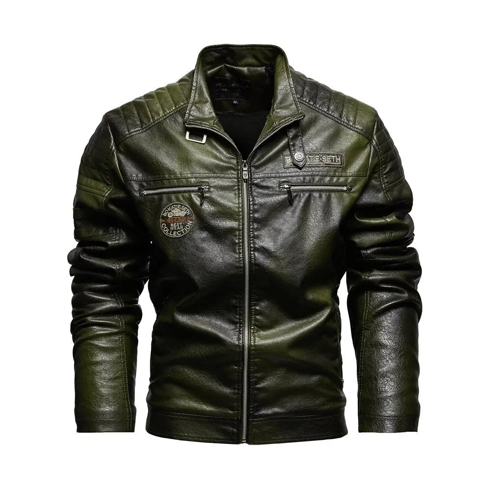 PU Leather Motorcycle Jacket