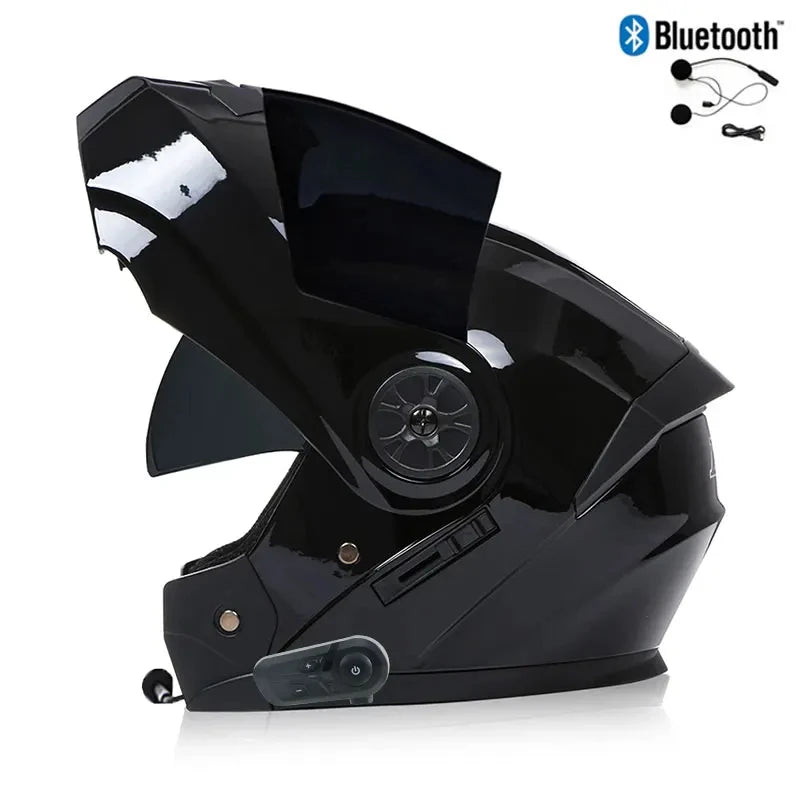 Bluetooth Modular Helmets – Full Face Motorcycle Helmet, Dual Visor, All-Season for Men & Women