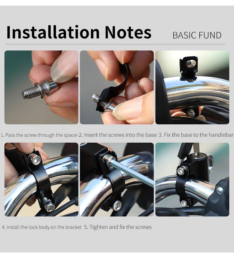 WEST BIKING Mini Bike Helmet Lock Portable Aluminum Alloy Bicycle Motorcycle Anti-theft Safety Lock MTB Road Bike Accessories