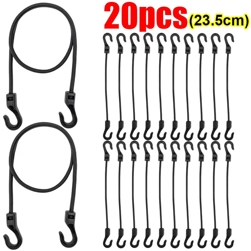Bungee Straps – Heavy Duty Elastic Tie Down Straps with Hooks