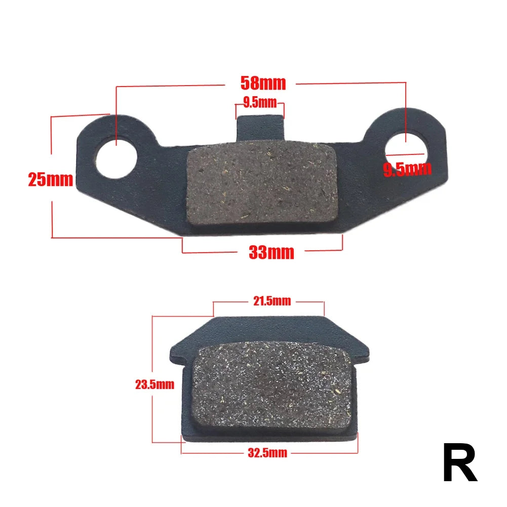 Motorcycle Brake Pads 50cc–250cc – Brake Pad Tools – ATV Quad Go Kart Chinese Dirt Pit Bike Scooter Hydraulic Front / Rear – Metal – 1 Pair – $15