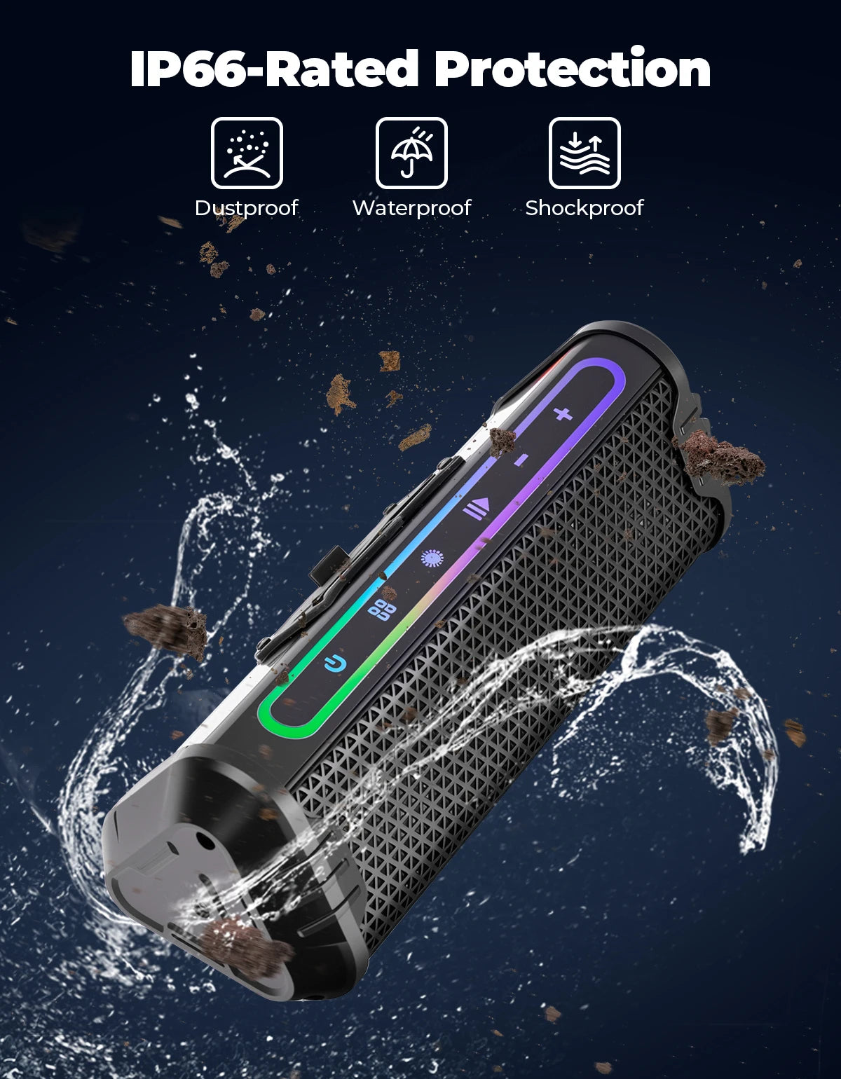 Motorcycle Speakers – KEMIMOTO Waterproof Bluetooth, USB & LED Audio