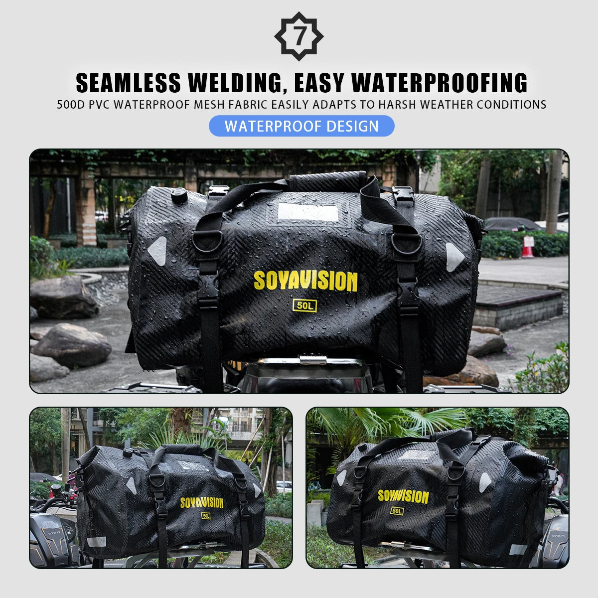 Motorcycle Backpack – Waterproof 20L/40L/66L Dry Travel Bag
