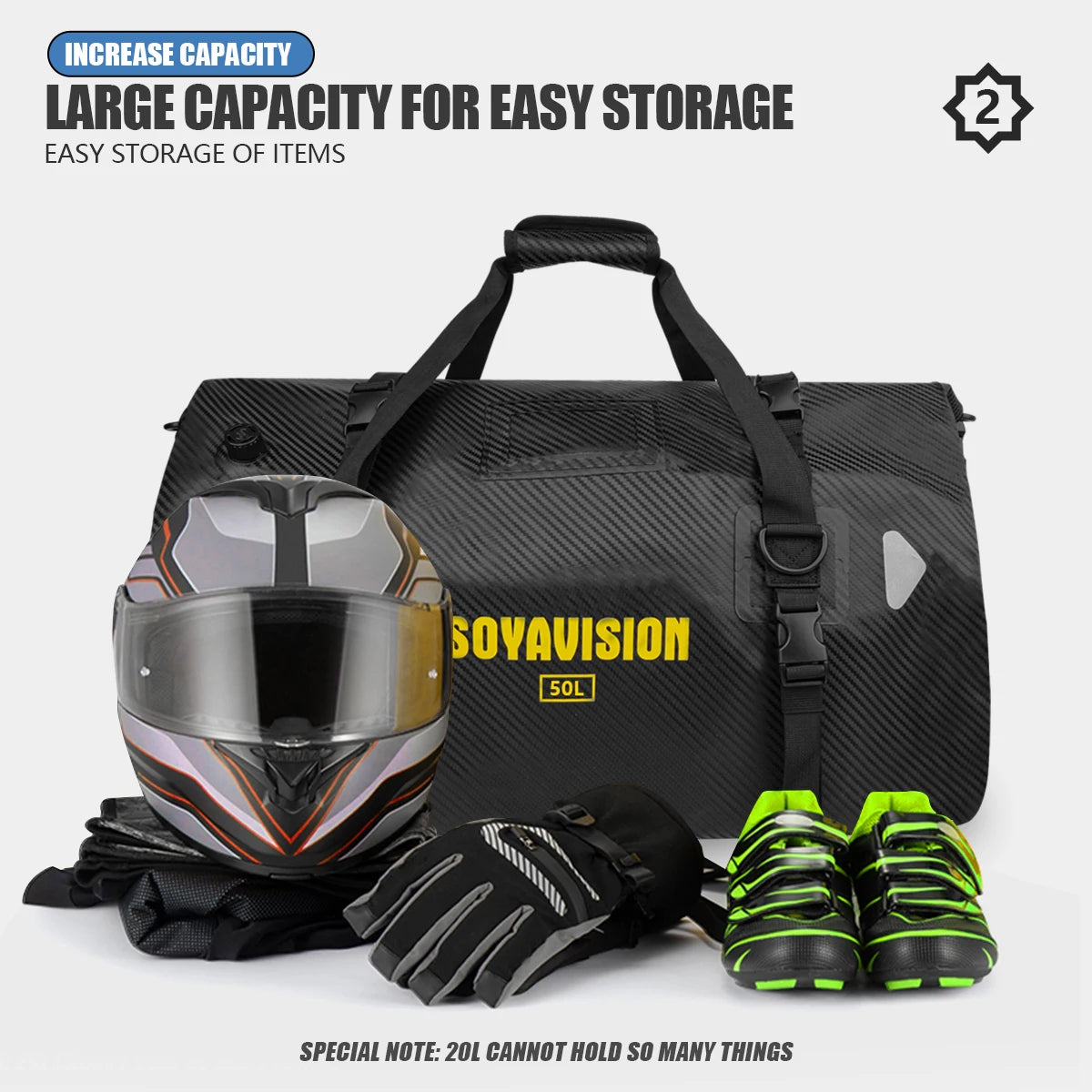 Motorcycle Backpack – Waterproof 20L/40L/66L Dry Travel Bag