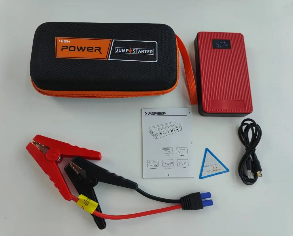 Minus Two 800A Car Jump Starter 12V – Emergency Battery Booster Power Bank with LED Light for Auto, Motorcycle & SUV (Petrol & Diesel)