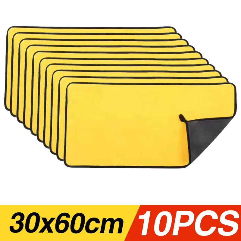 Thickened Yellow Microfiber Car Wash