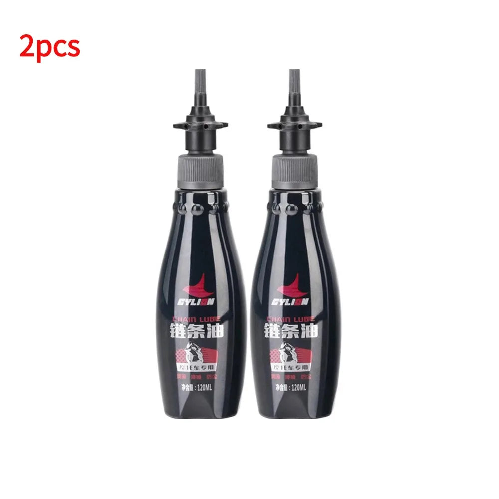 Motorcycle Chain Lubricant Oil 120ml – Anti-Rust Anti-Wear Dust-Proof High-Temp – On-Road & Off-Road – 1 / 2 / 3 / 4 / 5 / 10 Bottle Bundles – $25–128