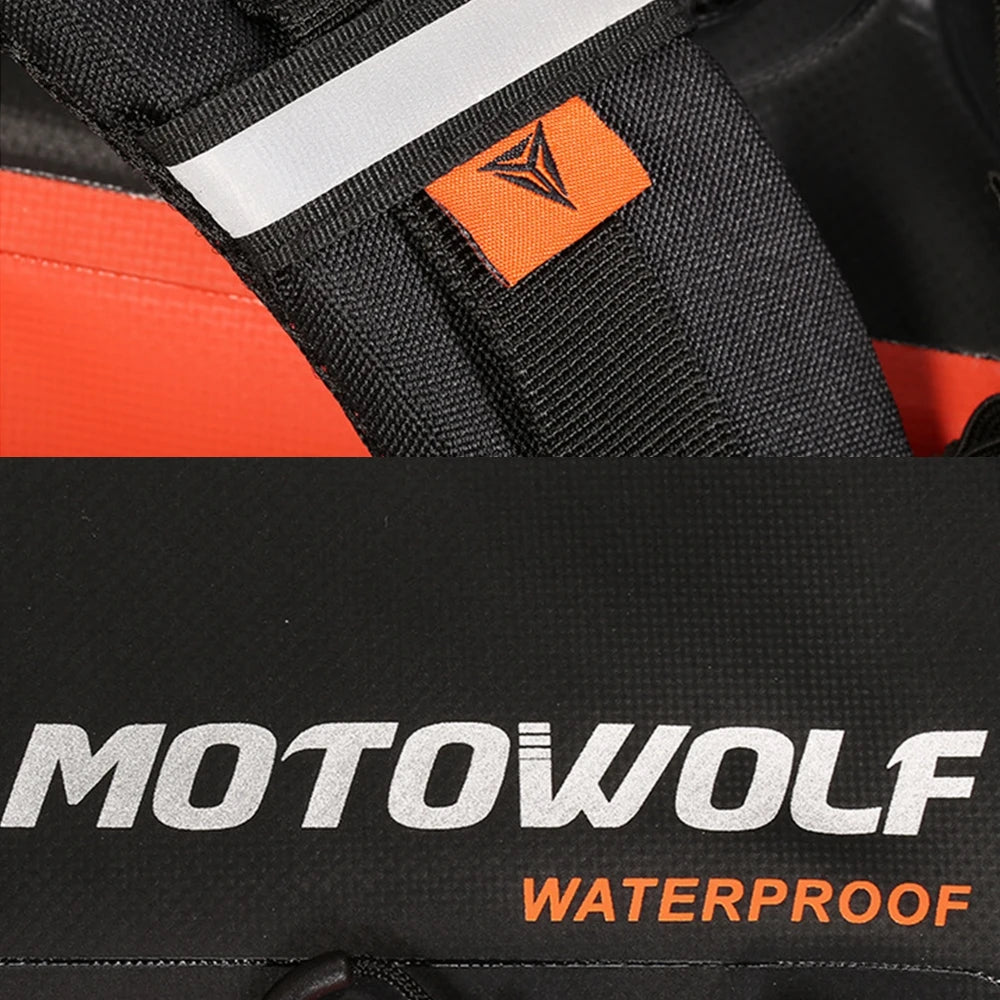 Motorcycle Backpack – Waterproof Full Face Helmet & Reflective Travel Bag