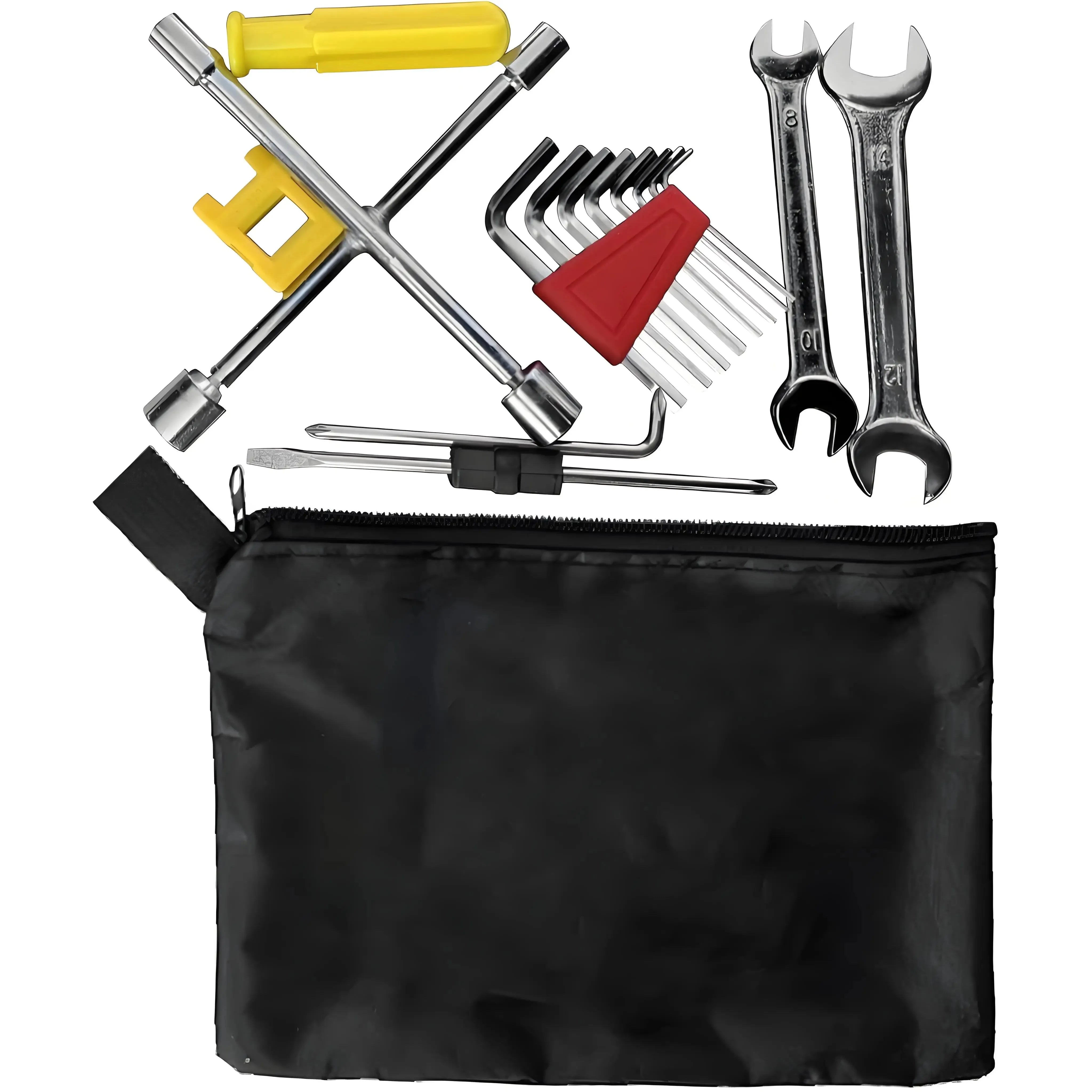 NIUXIANG 8-Piece Socket Wrench, Screwdriver & Hex Tool Kit – Bicycle & Motorcycle Repair – Portable Tool Bag – $14