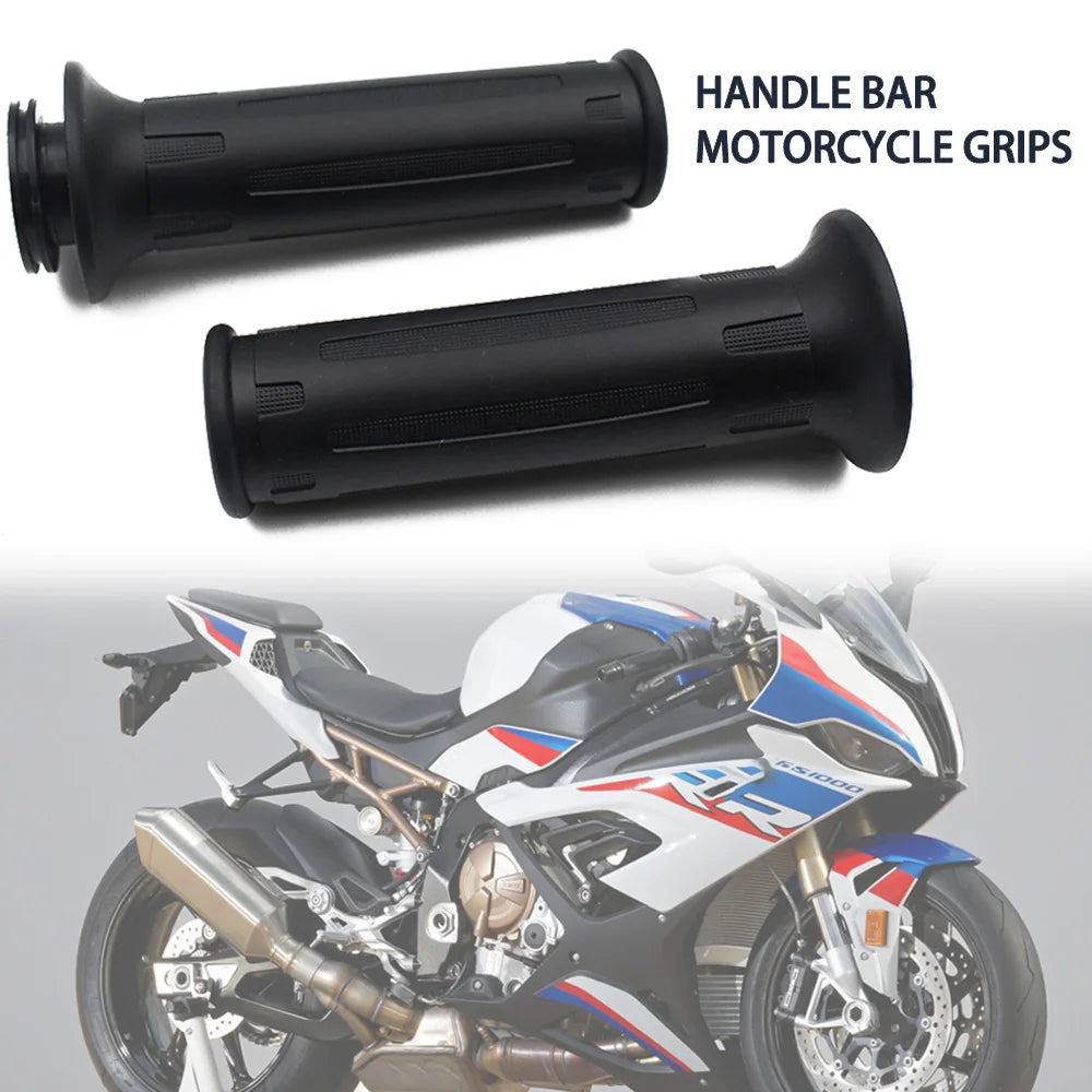 BMW Motorcycle Handlebar Grips High Quality Rubber Direct Install Throttle Handle Grip Sleeve for BMW S1000RR S1000XR S1000R R nineT R nineT Scrambler HP2 HP4 – Black
