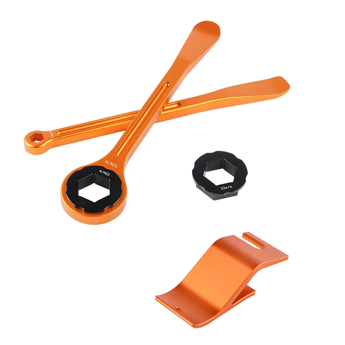 CNC Aluminum Motorcycle Tire Lever Wrench & Bead Buddy Set – KTM Husqvarna Husaberg Honda Yamaha Kawasaki Suzuki Beta – $20–47
