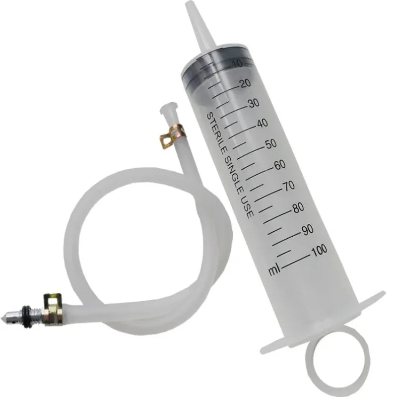 Motorcycle Brake Bleeder Syringe Tool Kit – Brake Bleeding Tools 100ml Hydraulic Disc Brake Caliper Fluid Extractor & Bleeding Tool with 30cm Hose – $14