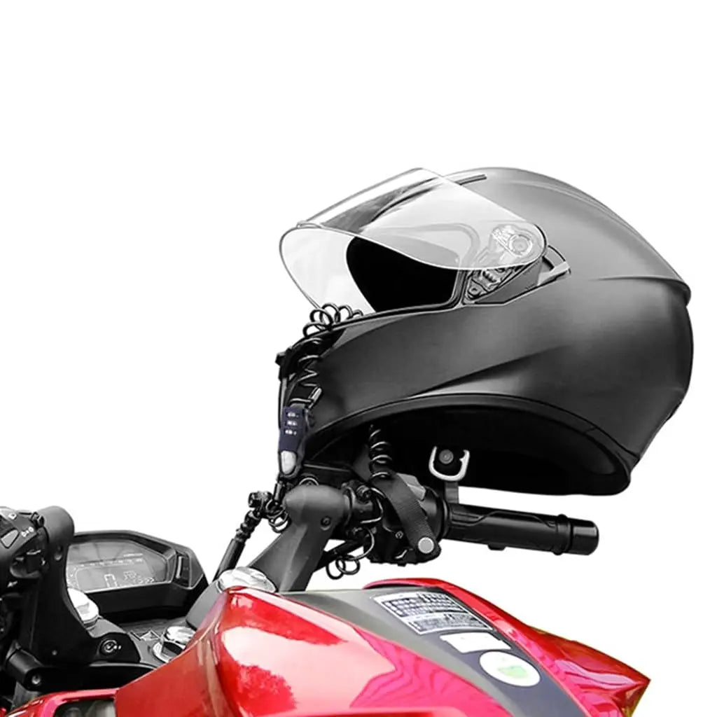 DOMEN Bicycle Anti-Theft Lock Motorcycle Portable Three-Digit Password Helmet Lock Bike Wire Rope Helmet Lock Bike Accessories