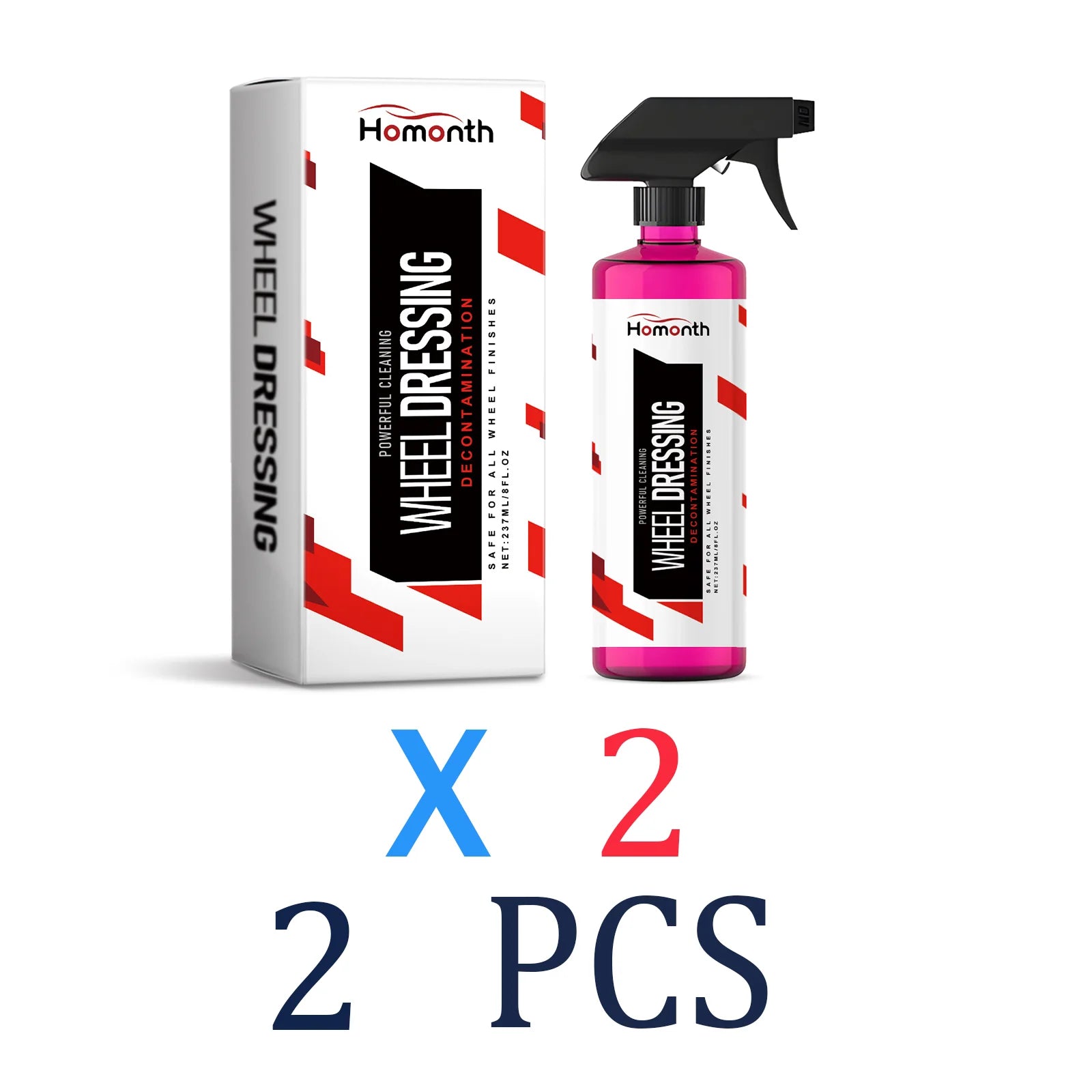 Professional Wheel Cleaner & Alloy Rim Spray 237ml – Brake Dust Remover Tire Renovator Long-Lasting Shine – 1pc / 2pc / 3pc / 4pc – $12–55