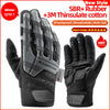 ROCKBROS Cycling Gloves Tactical Gloves SBR Thickened Pad Shockproof Breathable GEL Bike Motorcycle Winter Warmer Full Finger