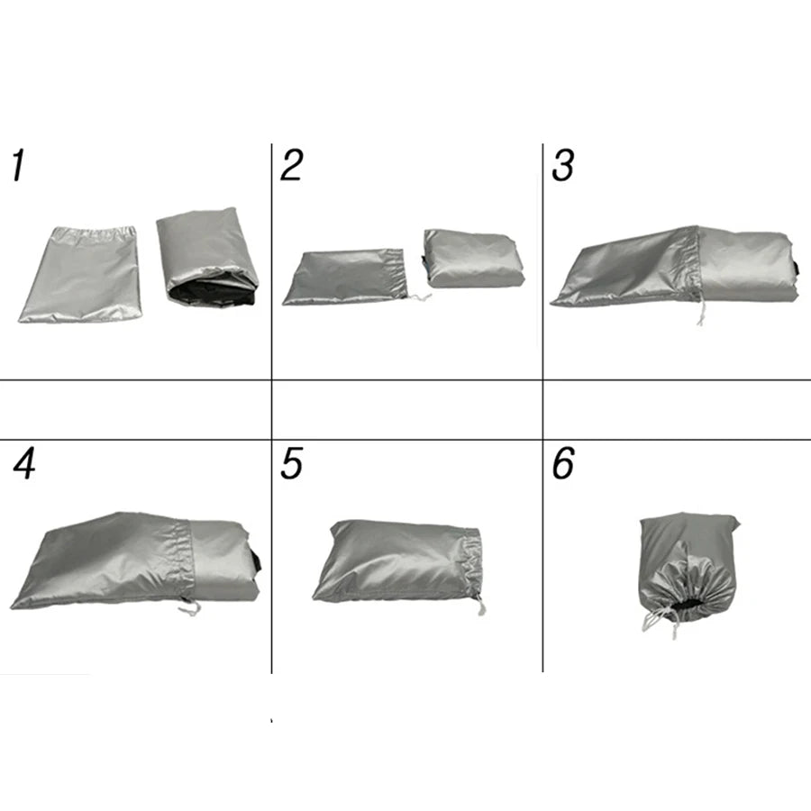 AutoJUSHIDAHAO Universal Outdoor UV Protector Waterproof Motorcycle Cover Bache Funda Moto Scooter Bicycle Case S M L XL 2XL 3XL 4XL – 190T Polyester PU Waterproof Dustproof Anti-UV Anti-Scratch