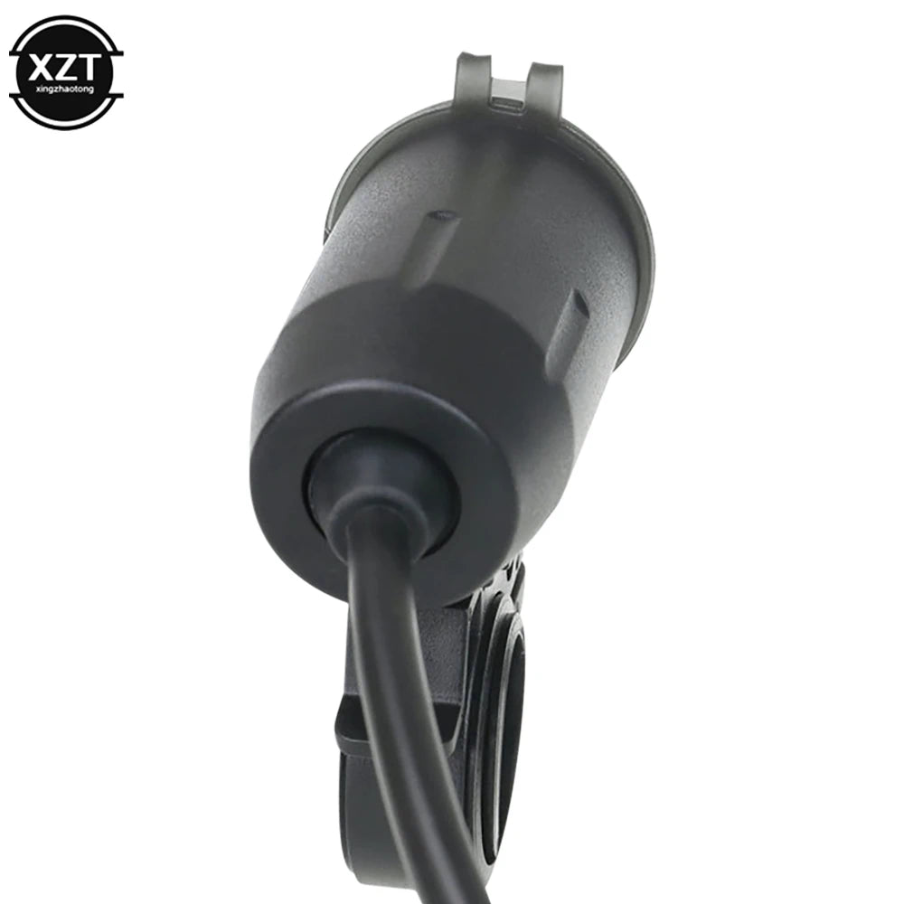 12–24V Motorcycle Dual USB Fast Charger – PD + QC3.0 Handlebar Charging Socket with Switch
