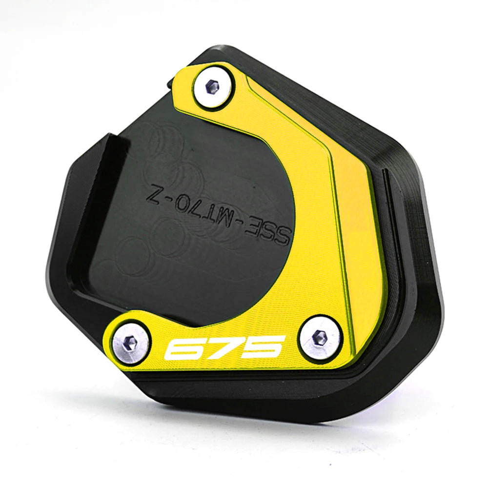 Motorcycle For CFMOTO 675NK 675SR 675SS 675SR-R CF 675 NK SR SS SR-R Aluminum Side Stand Kickstand Enlarger Plate Extension Pad – ZEXDDI CNC Aluminum 6061 Gold Black Sky Blue Blue Grey