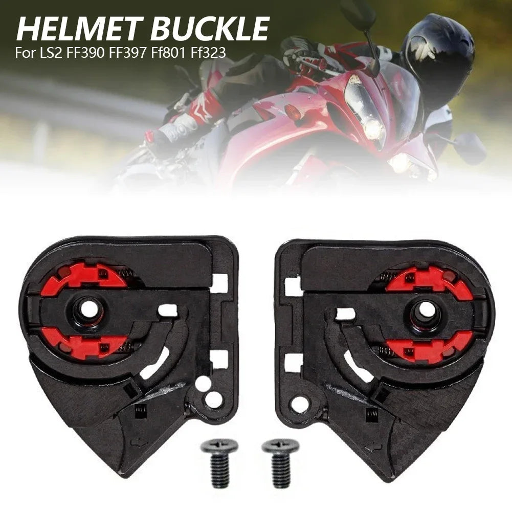 For LS2 FF390 FF397 FF801 FF323 1 Pair Motorcycle Helmet Visor Lock Base Windscreen Holder Base Shield Base Holder Replacement – ABS Army Green