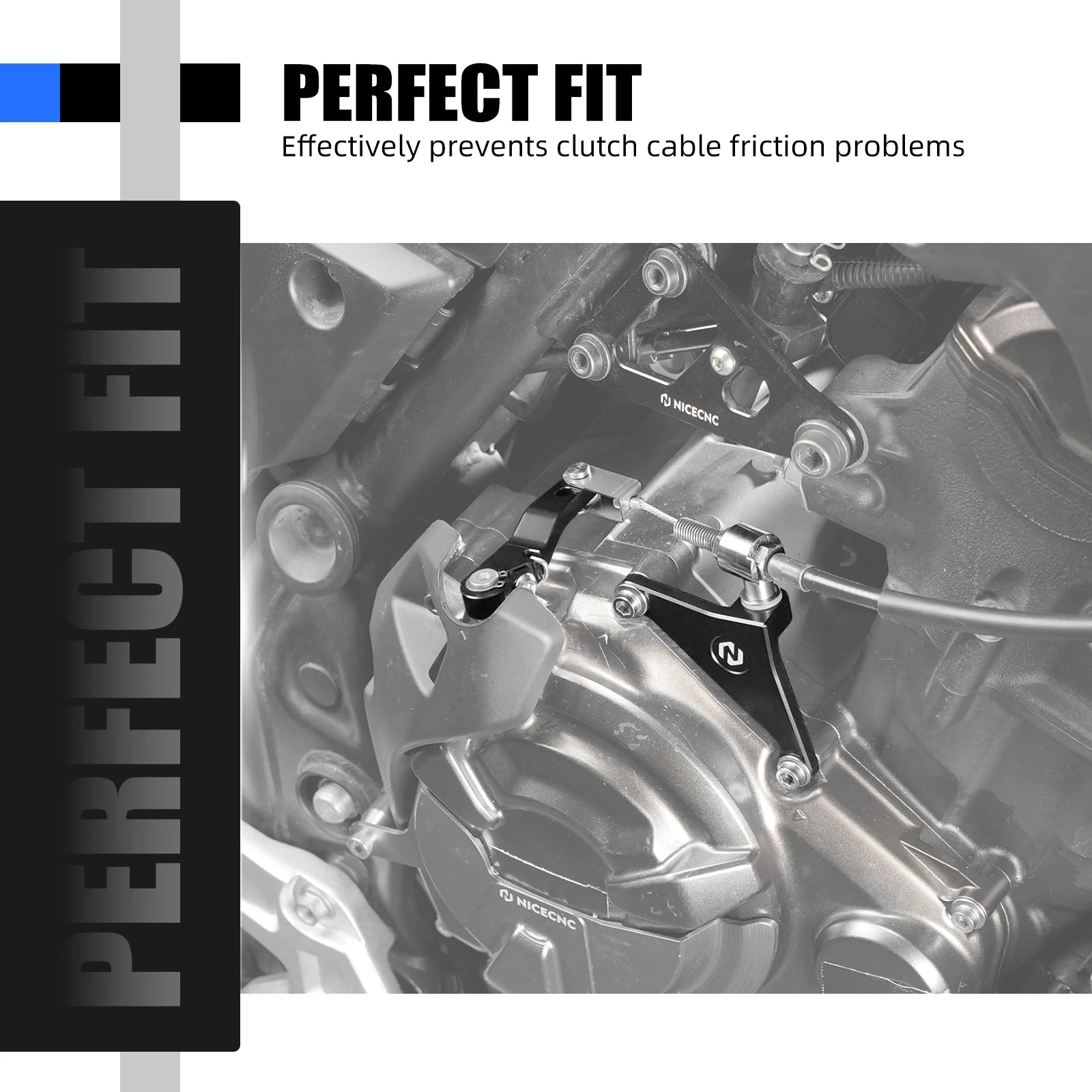 Yamaha Ténéré 700 / XTZ700 2019–2024 / XSR700 / MT-07 NICECNC Shorty Brake Clutch Lever & Clutch Arm – CNC 6061-T6 Aluminum – Blue / Black – $44–$167