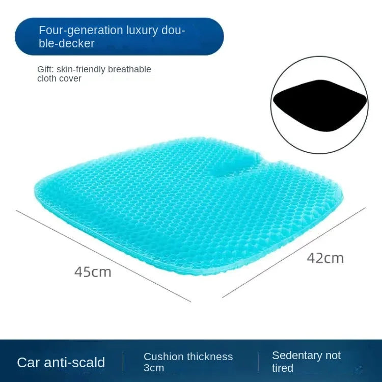 Gel Seat Cushion – Honeycomb Silicone Pad for Long Sitting Comfort