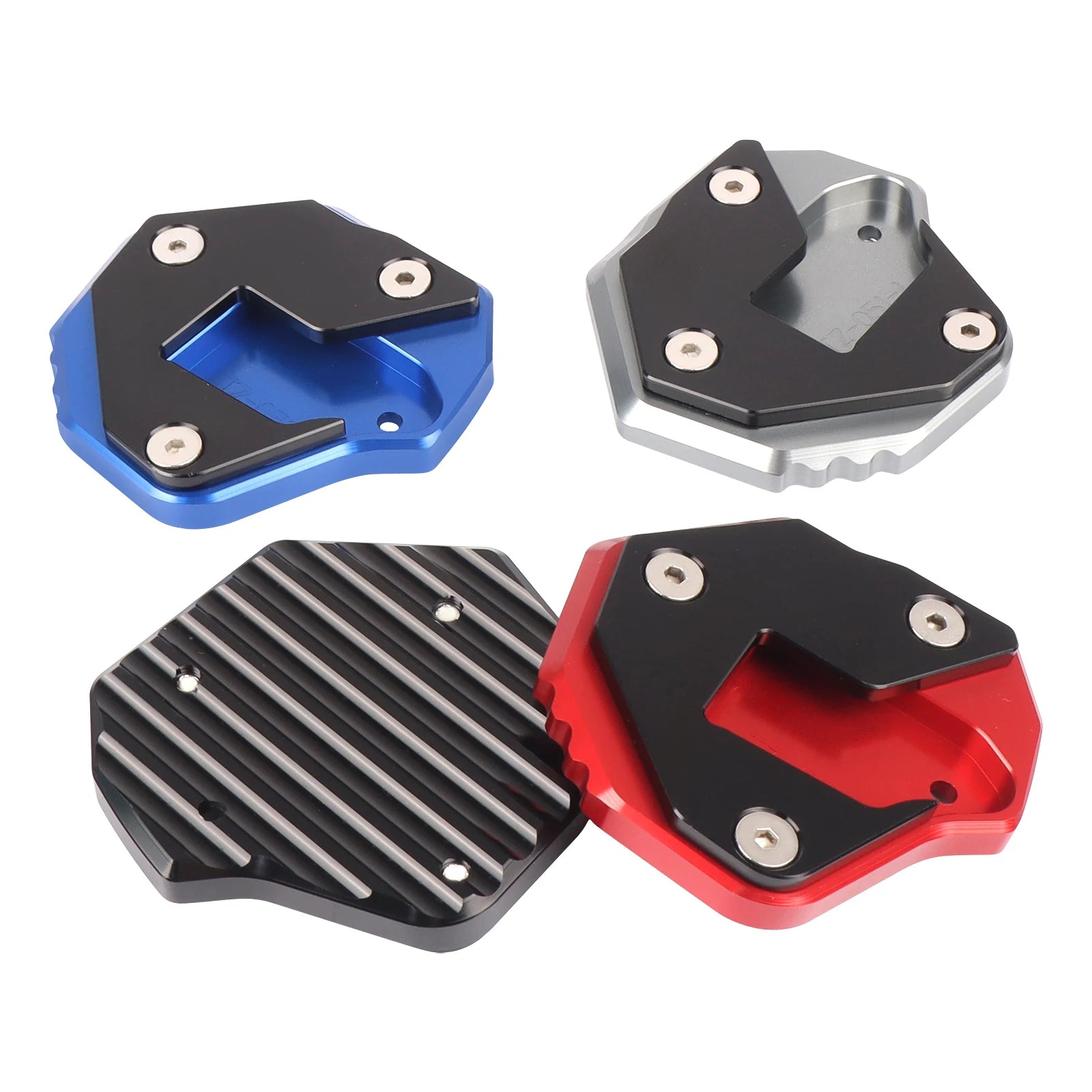 GSX1300R Motorcycle Kickstand Foot Side Stand Enlarge Extension Support Plate Pad For SUZUKI HAYABUSA GSX-R 1300 GSX-R 2007-2021 – COPART CNC Aluminum Red Blue Black Titanium