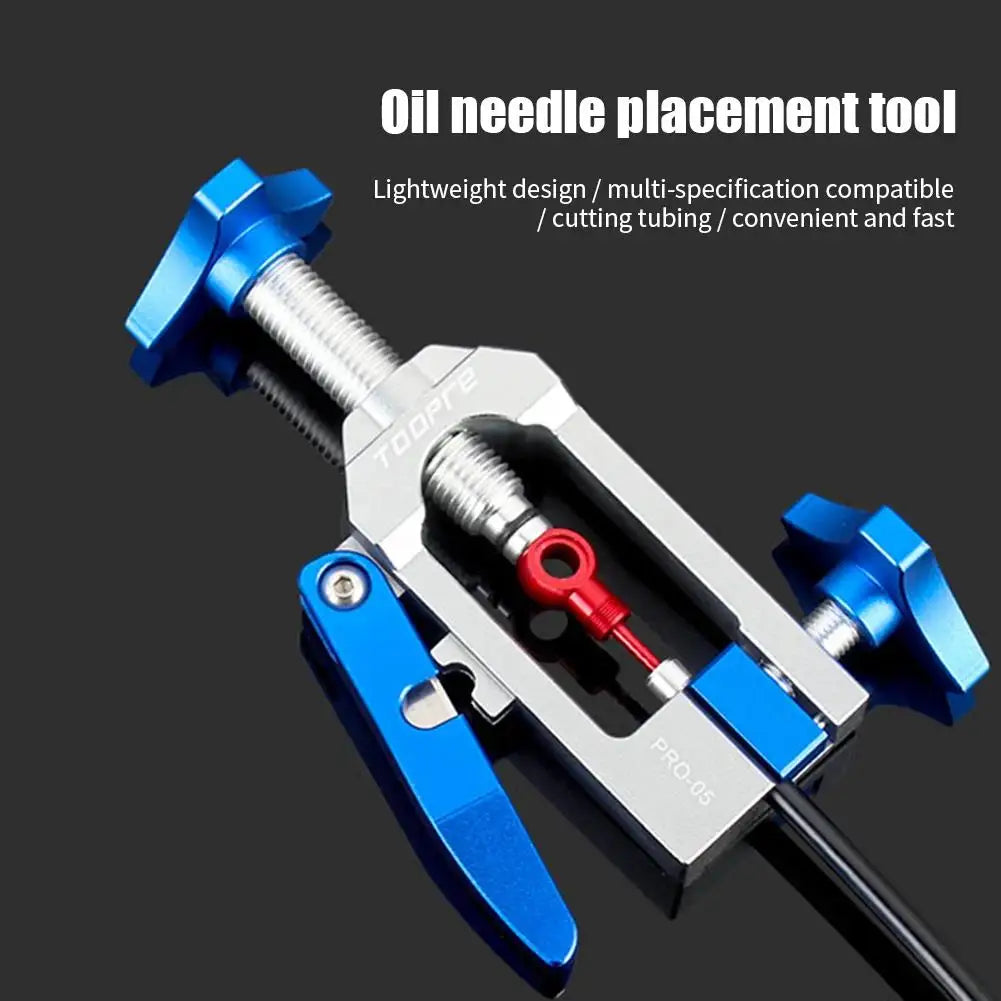 Hydraulic Disc Brake Hose Cutter and Oil Needle Installation Tool – Brake Line Tools – U-Guide Precise Cutting for Bicycle Hydraulic Brake Hose – Aluminium Blue or Nylon Black – from $32