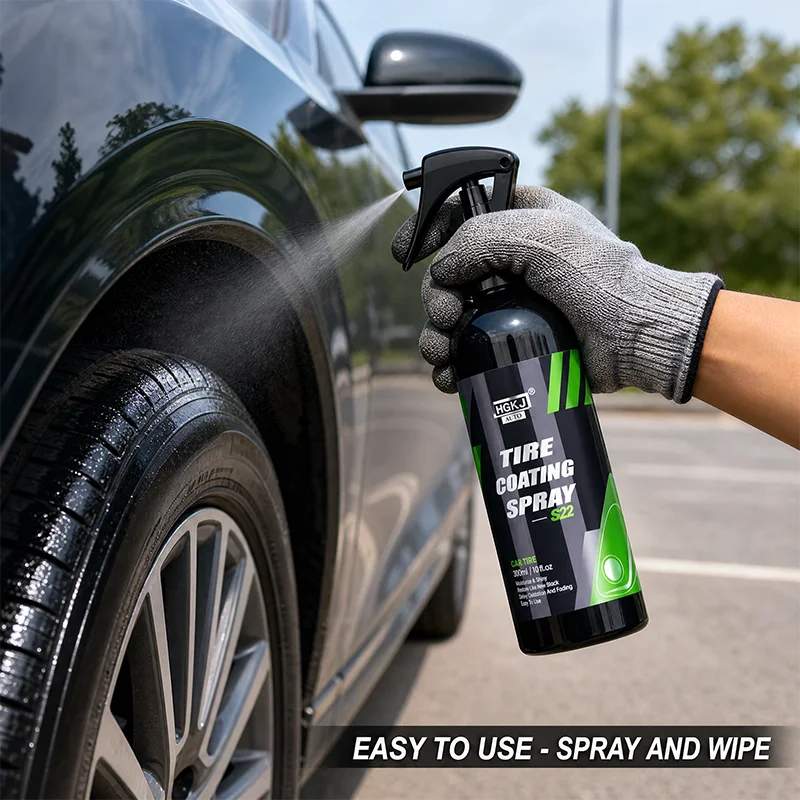 Tire Shine Coating Spray – Waterproof Anti-UV Anti-Crack Dust Repellent Gloss Renovator – Tire Plastic Leather – $12–25