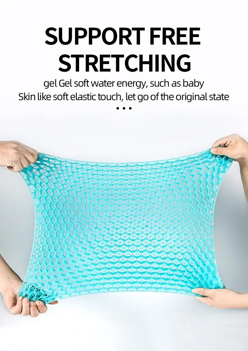 Gel Seat Cushion – Honeycomb Silicone Pad for Long Sitting Comfort
