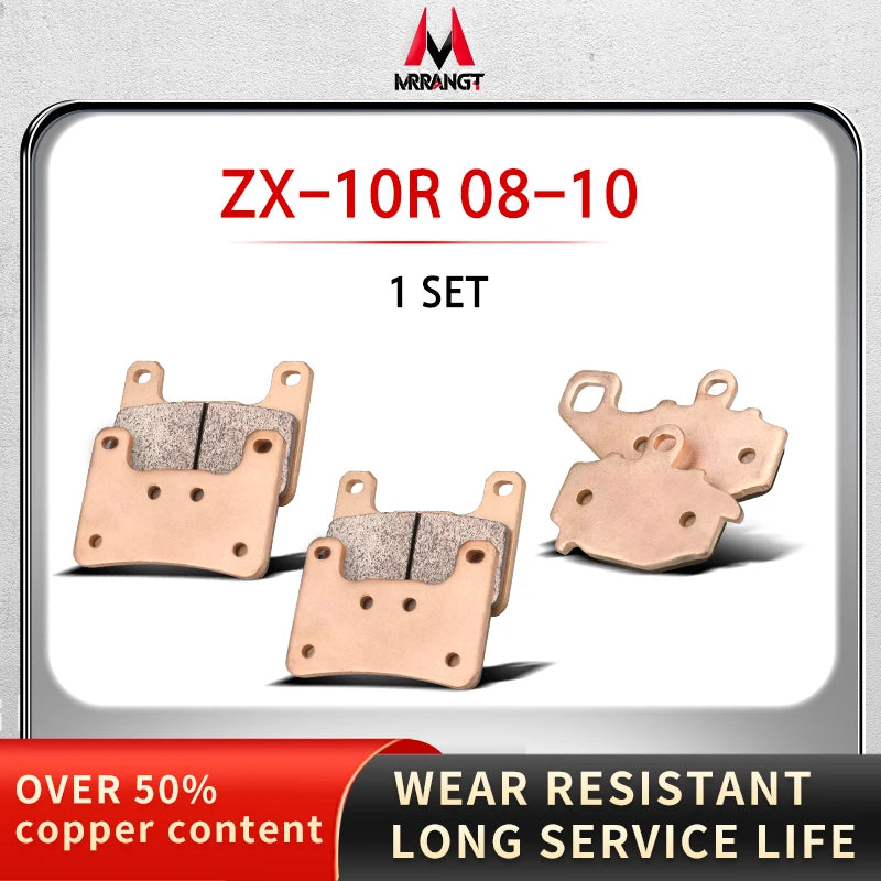 Sintered Metal Brake Pads for Kawasaki ZX-10R 2004–2015 Z1000 Z1000SX 2010–2017 – Brake Pad Tools – Front / Rear / Set – from $26