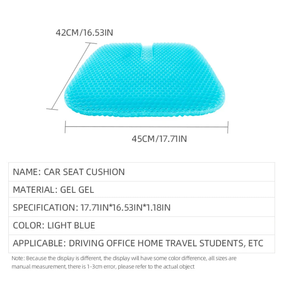 Gel Seat Cushion – Honeycomb Silicone Pad for Long Sitting Comfort