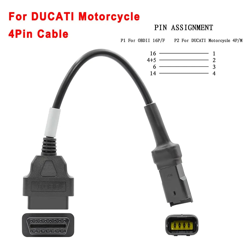 ITCARDIAG ELM327 V1.5 Motorcycle OBD2 Adapter Cable Kit – EFI Bikes – Yamaha Honda Kawasaki Suzuki Ducati KTM Harley – Android – $37–48