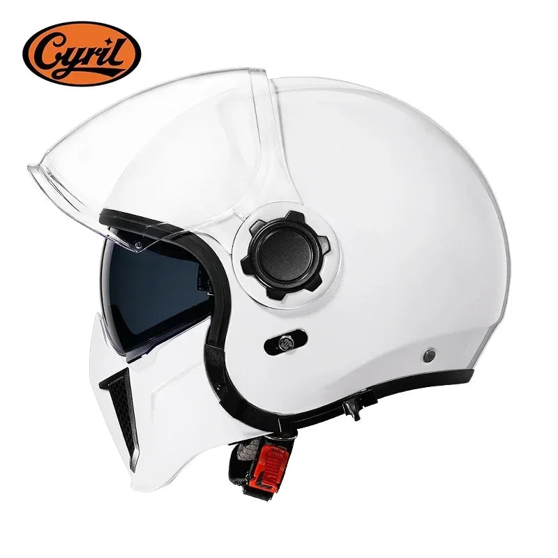 Retro Modular Helmet with DOT ECE Certification