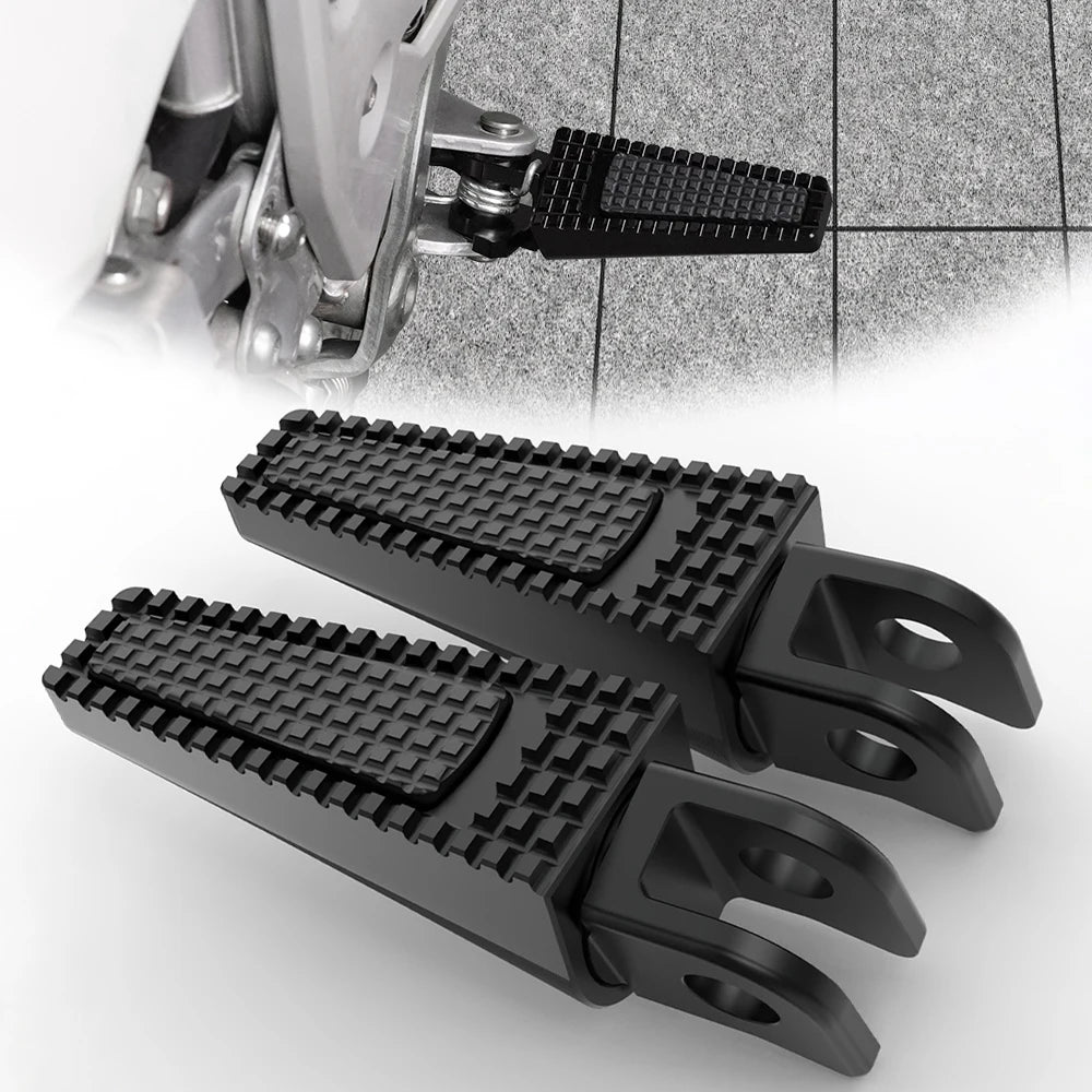Kawasaki Z650 Anniversary / Z650RS / Z1000SX / ZX-6R / ZX-9R Front Foot Pegs – Adjustable 360° or Straight – CNC Aluminum + Rubber – 7 Colors – $75–$90