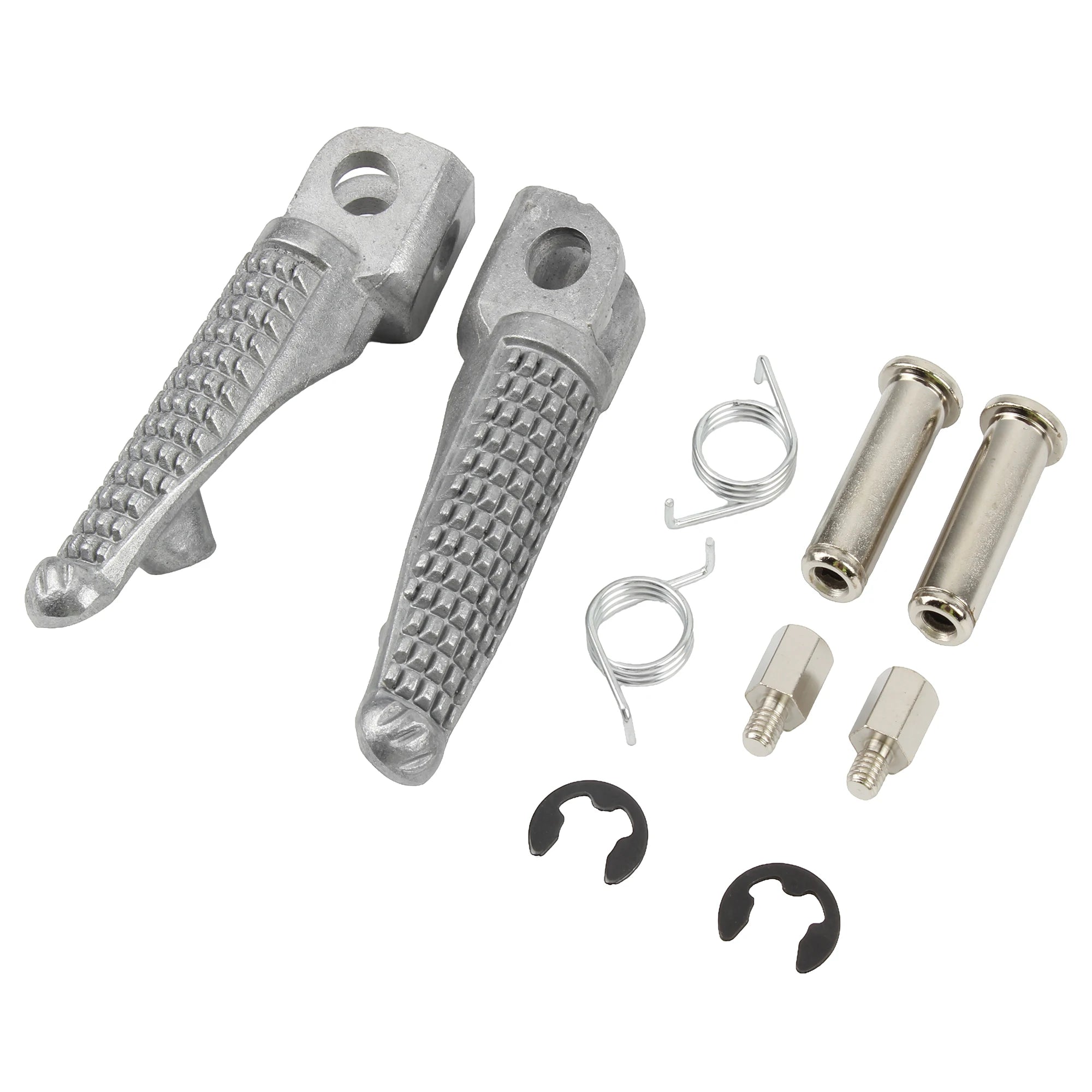 Kawasaki Front & Rear Foot Pegs – ZX-6R / ZX-9R / ZX-10R / Z750 / Z1000 / Ninja 250R / ER-6N / ER-6F / GTR1400 / ZZR1400 – Black or Silver – $20