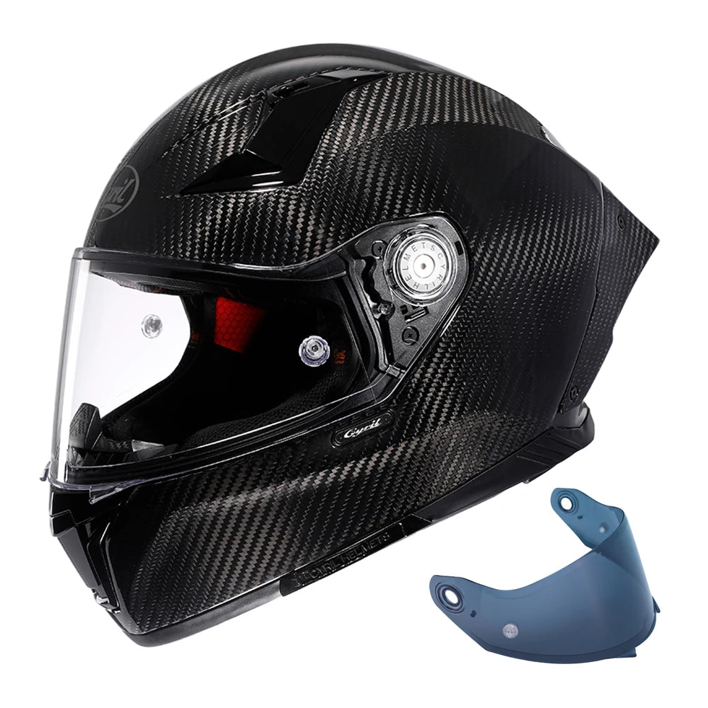 Carbon Fiber Helmets – Lightweight Full Face Motorcycle Helmet, DOT & ECE Approved for Men & Women