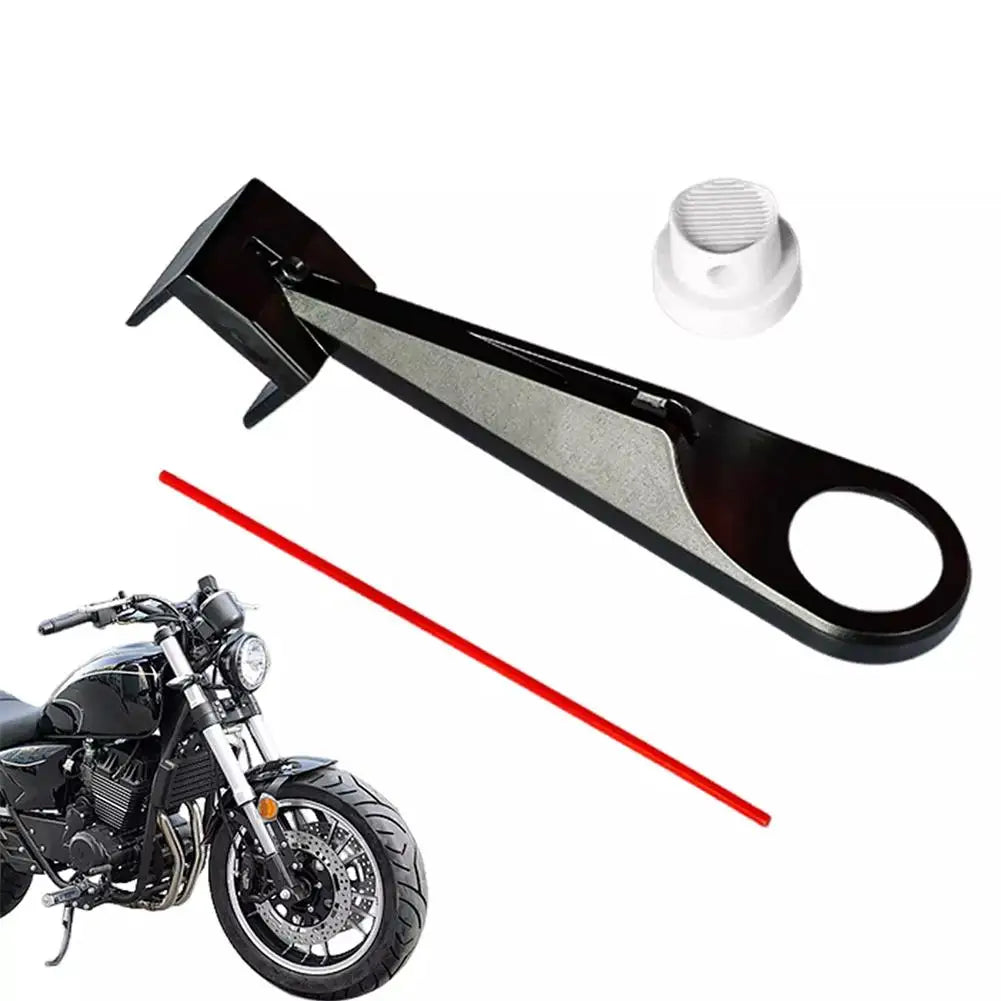 Motorcycle Chain Cleaner Tool Kit for Bike Maintenance Dirt Removal Lubrication with Wax Applicator, Brush Attachment