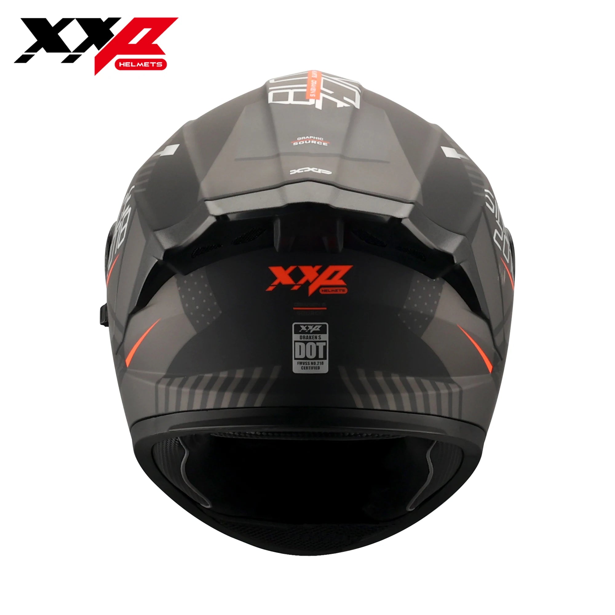 Full Face Racing Helmet with Air Flow and Spoiler