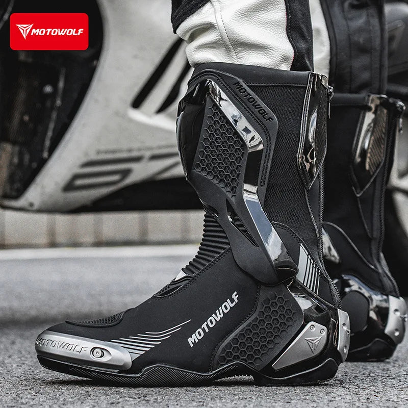 Riding Boots – Off-Road Motorcycle Racing Boots, Anti-Slip & Protective Touring Shoes